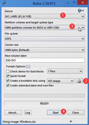 MBR partition scheme for BIOS or UEFI-CSM